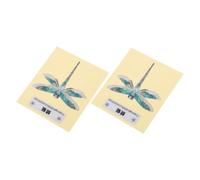 Yardwe 2piezas Pegatinas De Guitarra Para Clavijero Autoadhesivas Diseño De Libélula Decoración Para Guitarras Eléctricas Acústicas y Bajos Personalización Diy Para Instrumentos Musicales