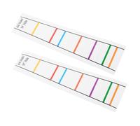 Yardwe 2piezas Pegatinas De Posición De Dedos Para Violín Transparentes Guía Para Principiantes Marcadores De Escala y Colocación Precisa Diapasón