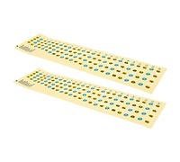 Yardwe 2piezas Pegatinas Para Escala Calcomanías Para Diapasón Accesorios Cuerdas Pegatinas Para Aprender Bajo Calcomanías Para Escalas Musicales Para Practicar Casa o Estudio