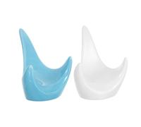 Yardwe 2piezas Soporte para Ocarina de Cerámica Diseño de Trípode Estable Base de Exhibición para Ocarinas Soporte Multifuncional para Instrumentos Musicales Escenario o Taller