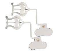 Yardwe 2piezas Soporte Portátil Para Partituras Clips Plateados Para Trombón Saxofón Clarinete Soporte Para Partituras De Banda De Marcha Accesorios Para Instrumentos Musicales
