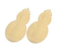 Yardwe 2piezas Tarjetas Auspiciosas Chinas Tradicionales Tai SUI Amuleto de Protección Cartas para Bolso Material Cobre Cepillado Amuleto de Suerte y Triunfo