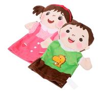 Yardwe 2Piezas Títeres de Mano Decorativos para Personajes Interactivos para Historias Juguetes para Relación Familiar y Desarrollo Infantil