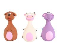 Yardwe 3 Juguetes para Perros de Látex Resistentes a Mordeduras, Ligeros Sonido, Ideales para Picnic y Diversión Interactiva Varios Estilos