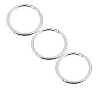 Yardwe 3 Piezas Anillo para Ganado, Aro Nasal para Vacas, Acero al Carbono, Plata, para Manejo y Gestión de Ganado, Fácil Instalación, para Granjeros y Veterinarios