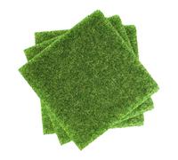 Yardwe 3 Piezas cesped Artificial Hierba de césped céspedes Musgo Falso césped Artificial Ornamentos de rocalla césped para Mesa de Arena Alfombra de césped Resistente el plastico Green