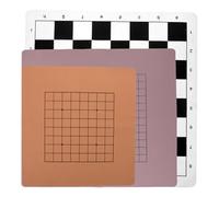 Yardwe 3 Piezas Foldable Double-Sided Chess Board Portable Roll Up Xiangqi and Go Game Mat Accessory For Travel and Traditional Board Games