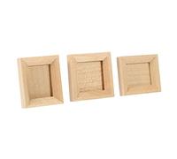 Yardwe 3 Piezas Marcos de Fotos de Madera para Casa de Muñecas de Miniaturas Decorativas para Manualidades Accesorios DIY para Mini Diseño Chic y Elegante