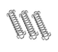 Yardwe 3 Piezas Resorte de Tensión para Correa de Perro Tensor de Resorte de Acero Inoxidable Amortiguador Resistente para Acampada y Senderismo Correa de Perro