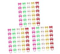 Yardwe 3 Series Anillos De Dedo con Ojos para Dedo para Espectáculos De Títeres Y Fiestas Estimulación del Pensamiento Lógico Y Conciencia del Color 50 Piezas*3