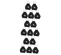 Yardwe 3 Series Elegir Clip Guitarra Selecciones Accesorios Cajas Organizadoras Recoger Titular Llavero Porta Púas Portátil PU Black 5 Piezas*3