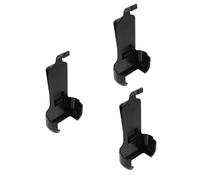 Yardwe 3 Series Pinza De Cinturón Cintura Accesorios Acortar Retráctil Clip De Intercomunicación Clip En El Intercomunicador Comunicación por Radio Encerrar Percha Negro Abs 2 Piezas X 3