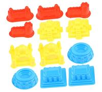 Yardwe 30piezas Kit De Castillo Moldes De Plástico Grueso para Construir Castillos o Interiores Color Aleatorio