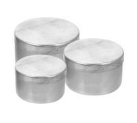 Yardwe 3Piezas Bandejas de Pesaje de Aluminio para Muestras de Latas de Vacías Frascos Compactos para Mediciones Precisas para Almacenamiento y Análisis Campo