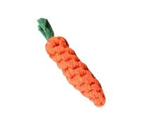 Yardwe 3piezas Juguetes Masticables De Cuerda para Perros Diseño De Zanahoria Manual para Limpiar Dientes