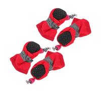 Yardwe 4 Fundas Impermeables para Pies De Mascotas Acondicionador para Talón Impermeables Zapatillas Calcetines para Patas De Perro Botas De Lluvia Almohadillas para Patas De