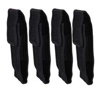 Yardwe 4 Piezas Bolsa De Almacenamiento De Linterna Flash Linterna De Luz Mini Linterna Led Linterna con Bolsa De Cinturón De Antorcha Recargable Titular De La Linterna Black Paño