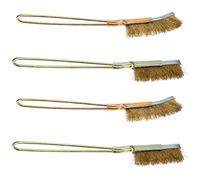 Yardwe 4 Piezas Cepillo De Limpieza Cepillo De Alambre Para Taladro Cepillo Para Fregar Raspador De Cepillo Para Parrilla De Barbacoa Cepillar Cepillos Separar Perforar Hierro Forjado