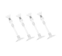 Yardwe 4 Piezas Clip De Ventosa para Pecera Ventosas para Colgar Ventosas Pop Tazas De Succión De Alta Definición Malla De Terciopelo Coral Clip De Tubo Confiable Abdominales Transparent