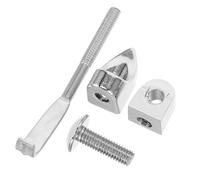 Yardwe 4 Piezas De Accesorios De Reparación De Banjo: Con Ganchos De Tensión De Metal, Tuercas Y Soportes, Repuesto Para El Mantenimiento De La Mandolina.