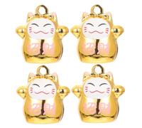 Yardwe 4 Piezas De Campanas Pequeñas Campanas Únicas Adorno para Gato Campana Decorativa Campana De La Suerte para Gato Campana Exquisita para Gato Campana Decorativa para Gato