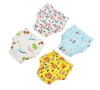 Yardwe 4 Piezas Entrenamiento Bebés Reutilizables Ajustables y Transpirables y Niñas Absorbentes y Perro