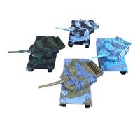 Yardwe 4 Piezas Juguetes para Coche De Tanque Huili Cisterna Modelo De Tanque Camuflaje