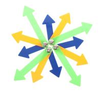 Yardwe 4 Piezas Manecillas de Reloj de Plástico para DIY para Proyectos Escolares y Enseñanza para Construcción de Relojes