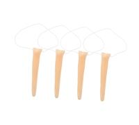 Yardwe 4 Piezas Nariz Falsa Extra Larga para Cosplay Accesorio Reutilizable para Halloween Carnaval y Fiestas de Disfraces Decoraciones Cómicas para y