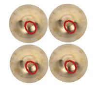 Yardwe 4 piezas Orff Método Infantil Platillos de Cobre de Sonido Claro para Instrumentos de Percusión para Aprendizaje Musical y Fiestas
