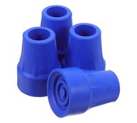 Yardwe 4 Piezas Puntas de Goma Repuesto para Bastones de Almohadillas Antideslizantes con Base Metálica Reforzada para Bastón de Senderismo y Andar de Azul