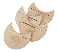 Yardwe 4 Piezas Soporte de Madera para Tarot de Exposición Base Decorativa para Adivinación y para Altares y Escritorios