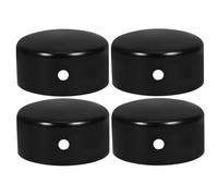 Yardwe 4 Piezas Tapas para Pasamanos de Acero Inoxidable Accesorios Redondos para Barandillas de Escaleras Cubiertas Protectoras para Extremos de Madera Fijaciones para Pasamanos Hogares