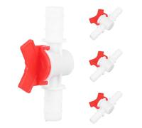 Yardwe 4 Piezas Válvula de de Plástico para Riego por Goteo y Conector de Manguera Rápido Control de Diseño y Portátil