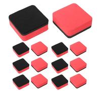 Yardwe 40 Borradores Magnéticos para Pizarra de Superficie Clara Almohadilla de Fieltro Rojo, Limpieza y Portátil para Aulas y Oficinas, Tamaño 5x5 Cm
