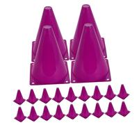 Yardwe 40 Piezas Conos de Plástico para Entrenamiento Deportivo Moradas para Prácticas de Fútbol y Ejercicios de Agilidad Material Duradero de Transportar y Configurar