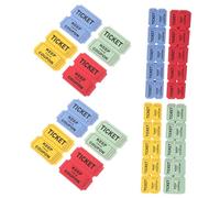 Yardwe 400 Piezas Boleto De La Rifa Color Evento Etiquetas De Boletos De Rifa para Sorteos Vistoso Tickets for Events Entradas Numerado Largo Subasta Fiesta Doble Papel