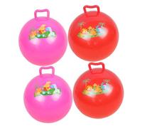 Yardwe 4piezas Bolas Inflables para Niño Niña con Manija Diseño De Dibujos Animados Juguetes para Aire Colores Aleatorios