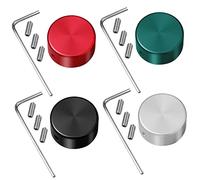 Yardwe 4piezas Perillas De Efectos Para Pedal De Guitarra Eléctrica Cubiertas De Botón De Pedal Con Llaves y Tornillos Para Guitarras Eléctricas Escenario De Música