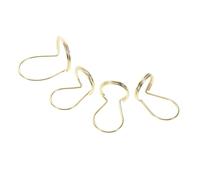 Yardwe 4piezas Púa De Metal Pulgar Estilo Alambre Ajustable Unidades Púas De Pulgar Guitarra Accesorio Portátil Escenario