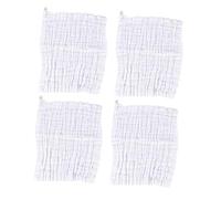 Yardwe 4piezas Toallita De De Babero De Algodón Absorbe Rápido Para Bebés Pañuelo