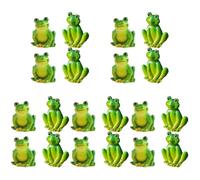Yardwe 5 Juegos Adorno De Rana Simulada Decoração Casa Decoración Casa Exterior Al Aire Juguete Esculpido Mini Estatua De Ranas Decoración De Mini Figuritas Resina Green 4 Uds * 5