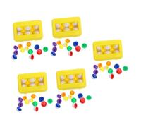 Yardwe 5 Juegos Huevos Educativos para Juguete Ensamblable para Aprendizaje Herramienta Didáctica para Coordinación Manual y Visual Set para Actividades Infantiles