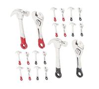 Yardwe 5 Juegos Miniature Tool Model Kit Mini Wrenches Hammers Metal Craft Repair Tools For Dollhouse Decoration Play House Toys