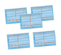 Yardwe 5 Piezas Ayudas Aprendizaje Del Piano Pegatinas De Notas De Piano Extraíbles Para Teclados Electrónicos Etiquetas De Notas Musicales Para Autoaprendizaje Guía De Teclas Para