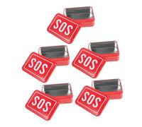 Yardwe 5 Piezas Caja Metálica de Portátil Resistente Diseño Compacto para Almacenamiento de y Herramientas Emergencias y Actividades