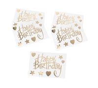 Yardwe 5 Piezas Feliz Cumpleaños Pegatinas Calcomanías De Fiesta Etiqueta Engomada Del Globo De Cumpleaños Etiqueta Engomada De La Decoración Calcomanías De Globos Golden El Plastico
