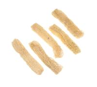 Yardwe 5 Piezas Juguete de Lufa para Mascotas, Limpieza Dental y Baño | Lufa Natural Naranja, para Juego y Ocultar Comida, Cepillado del Pelaje, Uso en Mascotas Pequeñas