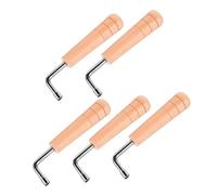 Yardwe 5 Piezas Llave de Afinación para Arpa Lírica Mango de Madera Ergonómico Herramienta de Ajuste Profesional para Instrumentos de Cuerda Compatible con Varios Modelos Agarre Estable y