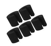 Yardwe 5 Protectores de Espuma Anticolisión para Puertas y Seguridad de Mascotas, Diseño de Pinza, Color Negro, Adecuado para Dormitorios y Guarderías